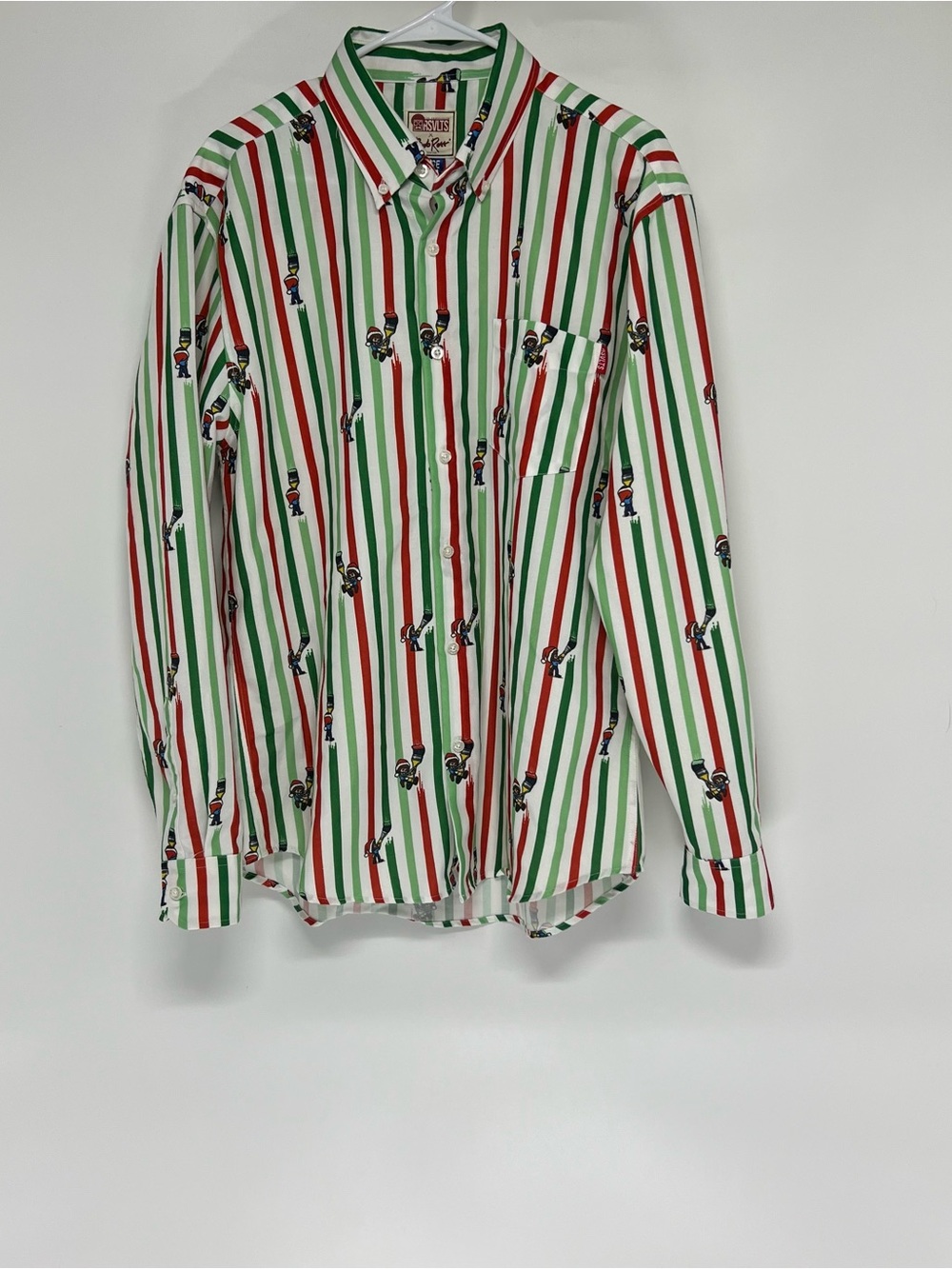 RSVLTS x bob Ross men’s button down shirt large